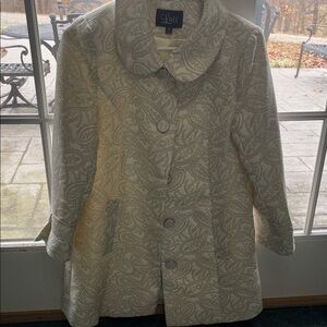 Luii Ivory Paisley Trench Coat